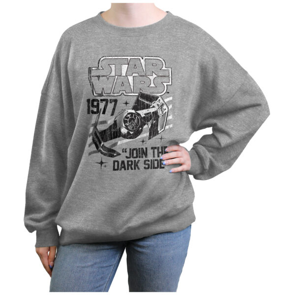 Women's Mad Engine Darth Vader Heather Gray Star Wars  Graphic Sweatshirt