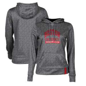 Women's ProSphere Heather Gray Boston University Swimming & Diving Pullover Hoodie