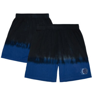 Men's Mitchell & Ness  Black Orlando Magic Tie-Dye Shorts
