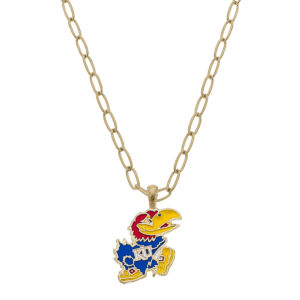 Women's Kansas Jayhawks Enamel Pendant Necklace