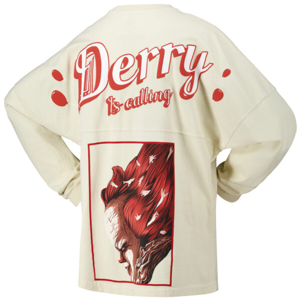 Unisex Spirit Jersey Pennywise Cream It The Derry Is Calling Oversized Long Sleeve T-Shirt - Image 4