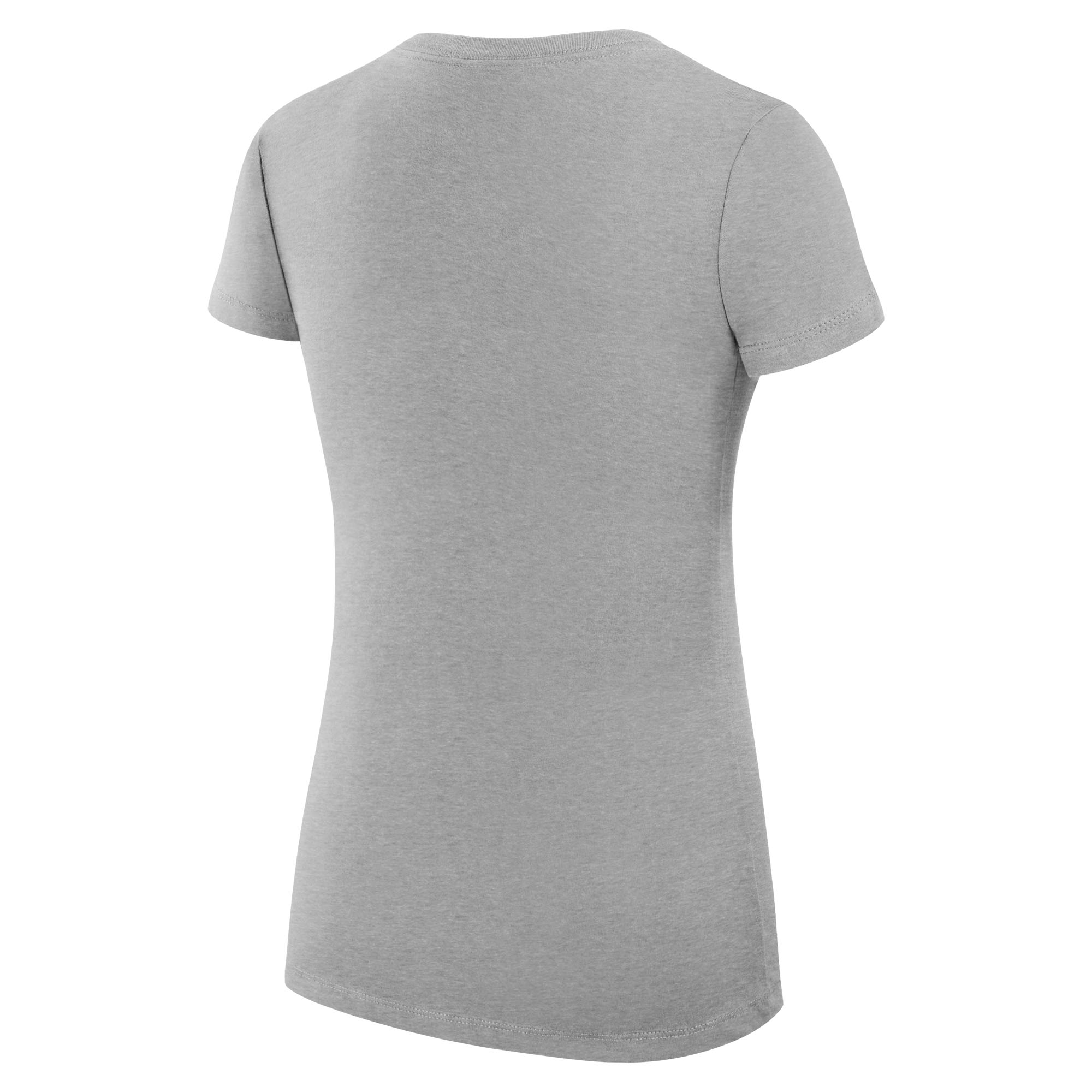 Women's G-III 4Her by Carl Banks Heather Gray Seattle Kraken Team Logo Graphic V-Neck Fitted T-Shirt - Image 10