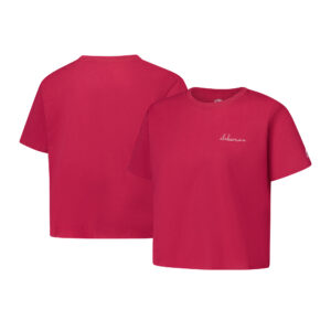 Women's League Collegiate Wear Crimson Alabama Crimson Tide Clothesline Cotton Midi T-Shirt
