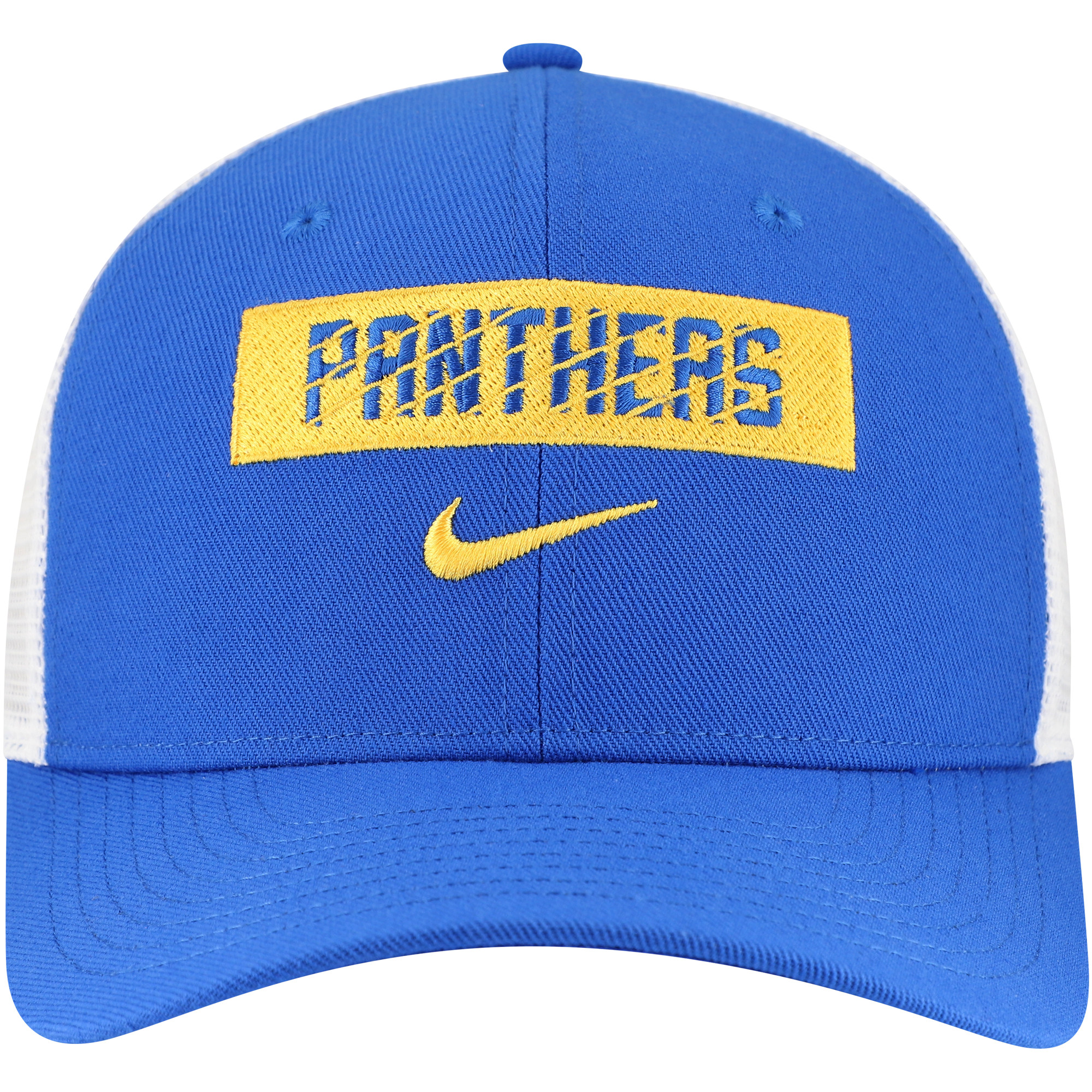 Men's Nike Royal Pitt Panthers 2024/25 Sideline Rise Trucker Adjustable Hat - Image 6