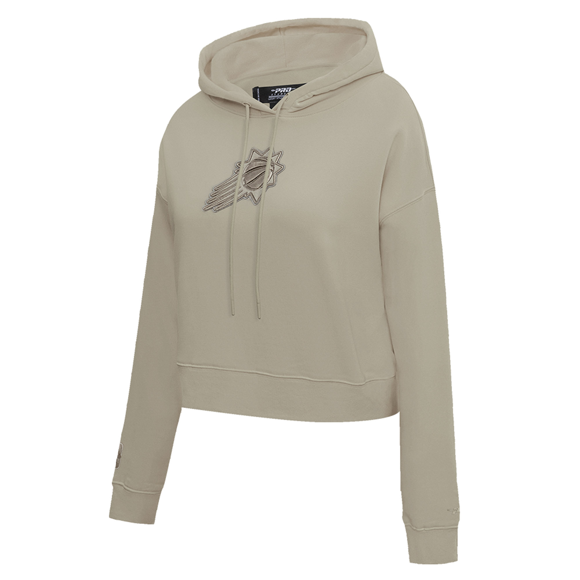 Women's Pro Standard Taupe Phoenix Suns Neutrals Capsule Cropped Pullover Hoodie - Image 8