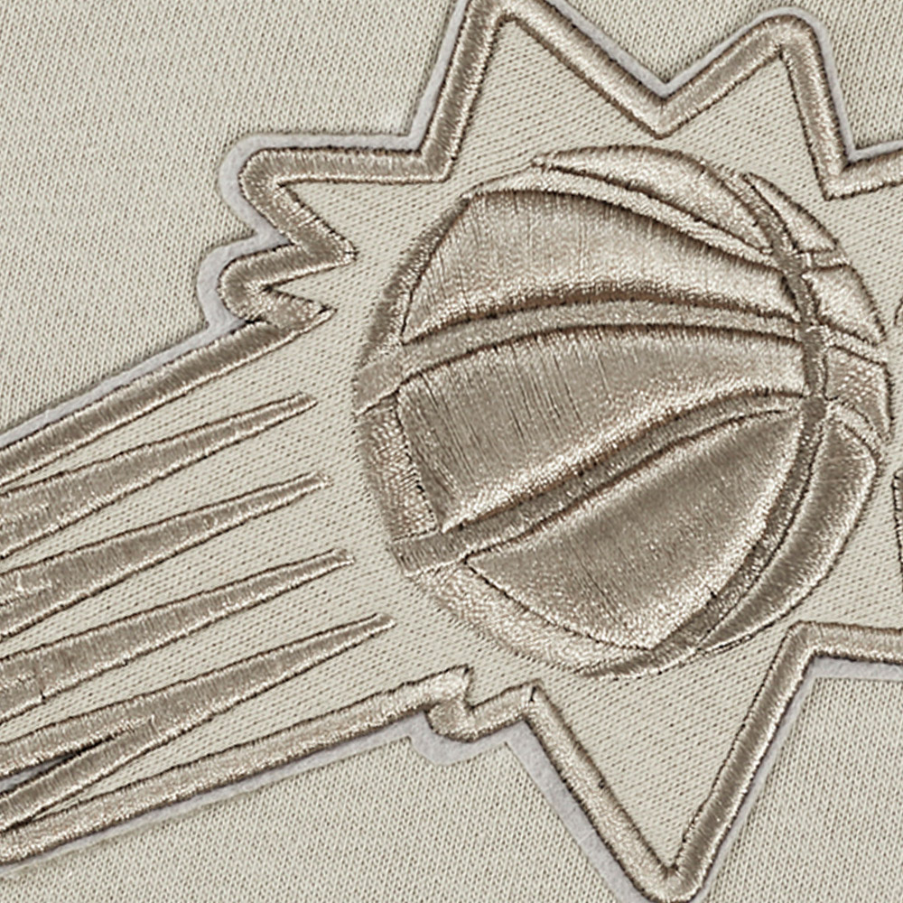 Women's Pro Standard Taupe Phoenix Suns Neutrals Capsule Cropped Pullover Hoodie - Image 10