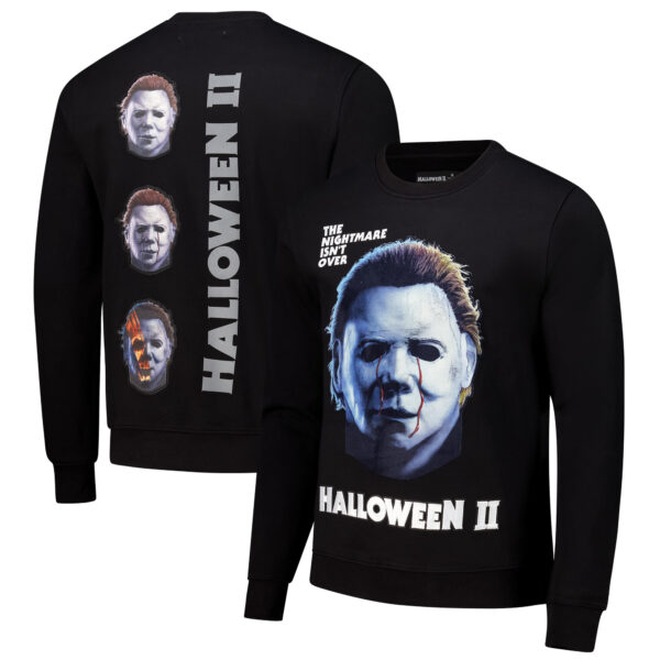Men's Freeze Max  Black Halloween Nightmare Isn't Over Pullover Sweatshirt