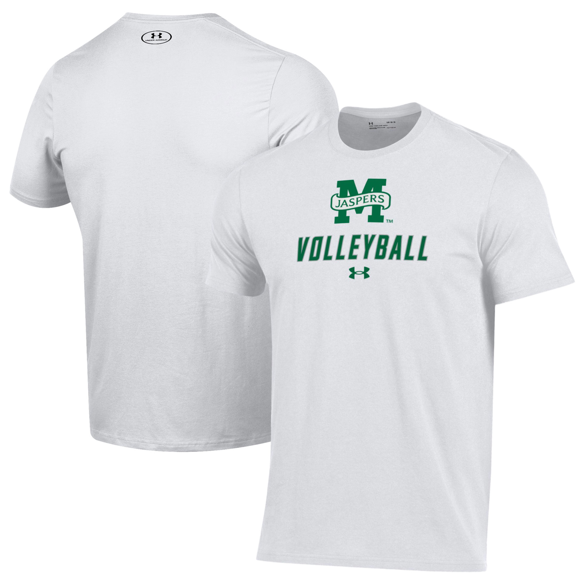 Men's Under Armour White Manhattan Jaspers Volleyball Performance T-Shirt