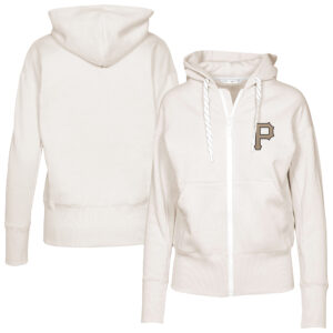 Women's Levelwear Khaki Pittsburgh Pirates Gardinia Full-Zip Hoodie