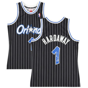 Penny Hardaway Orlando Magic Autographed Mitchell & Ness Black 1994-95 Swingman Jersey