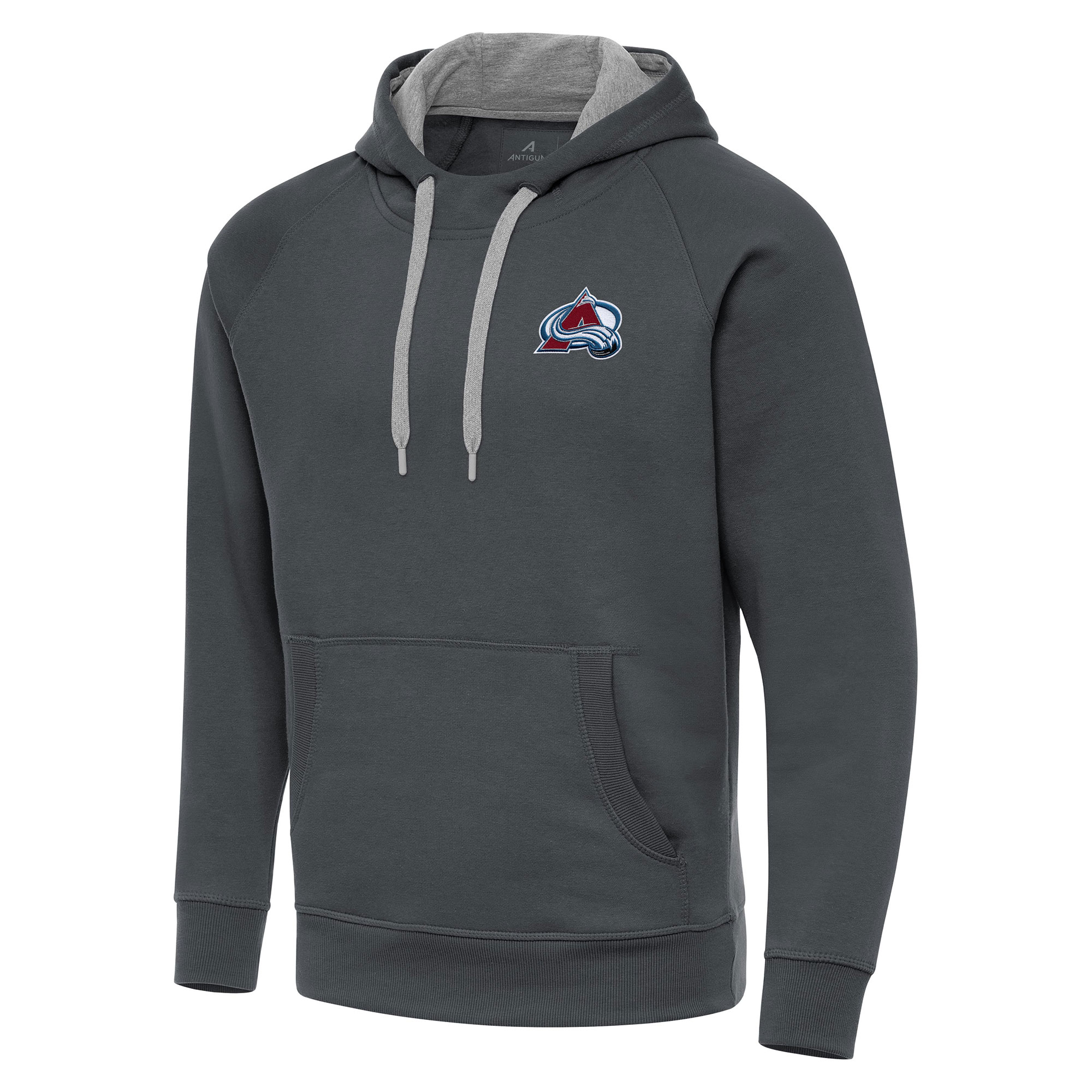Men's Antigua Charcoal Colorado Avalanche Big & Tall Victory Pullover Hoodie