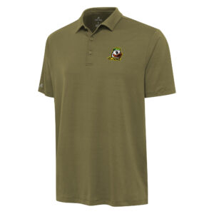 Men's Antigua Olive Oregon Ducks Reprocess Polo