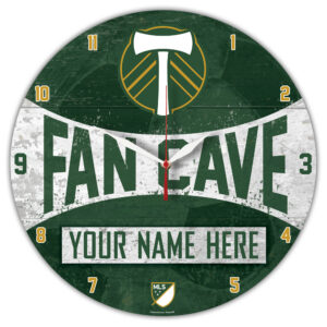 WinCraft Portland Timbers Personalized 14'' Round Wall Clock