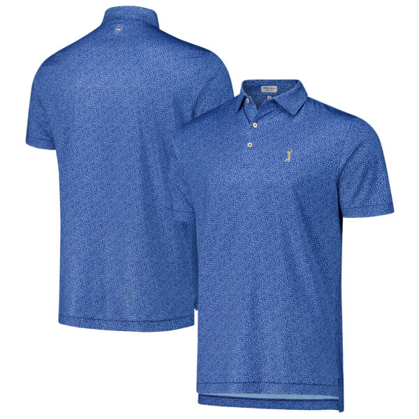 Men's Peter Millar Navy THE PLAYERS Luck of the Irish Performance Jersey Polo