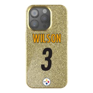 Keyscaper Russell Wilson Gold Pittsburgh Steelers Bling iPhone Case