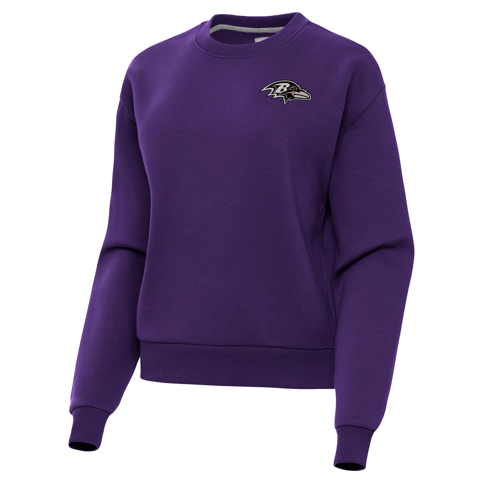 Women's Antigua Purple Baltimore Ravens Victory Pullover Sweatshirt