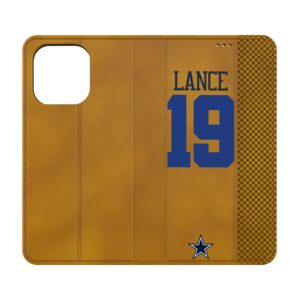 Keyscaper Trey Lance Brown Dallas Cowboys Folio iPhone Case