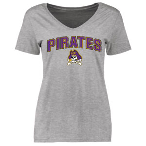 Women's Ash East Carolina Pirates Proud Mascot T-Shirt