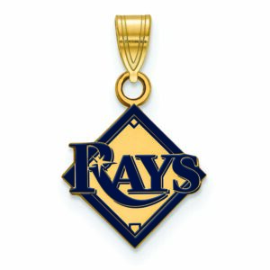 Women's Tampa Bay Rays Gold-Plated Enamel Pendant