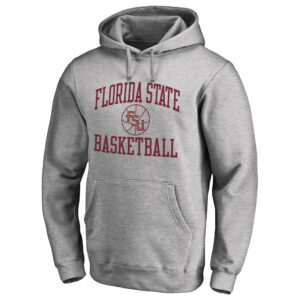 Men's Heathered Gray Florida State Seminoles In Bounds Pullover Hoodie
