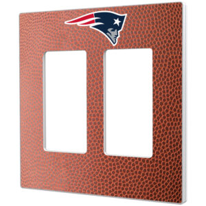 New England Patriots Football Design Double Rocker Light Switch Plate