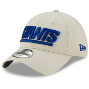 Men's New Era Khaki New York Giants Wordmark Playmaker 9TWENTY Adjustable Hat