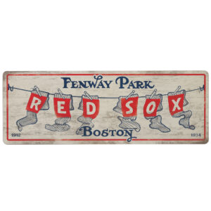 Boston Red Sox 10'' x 28'' Team Traditions Wood Sign