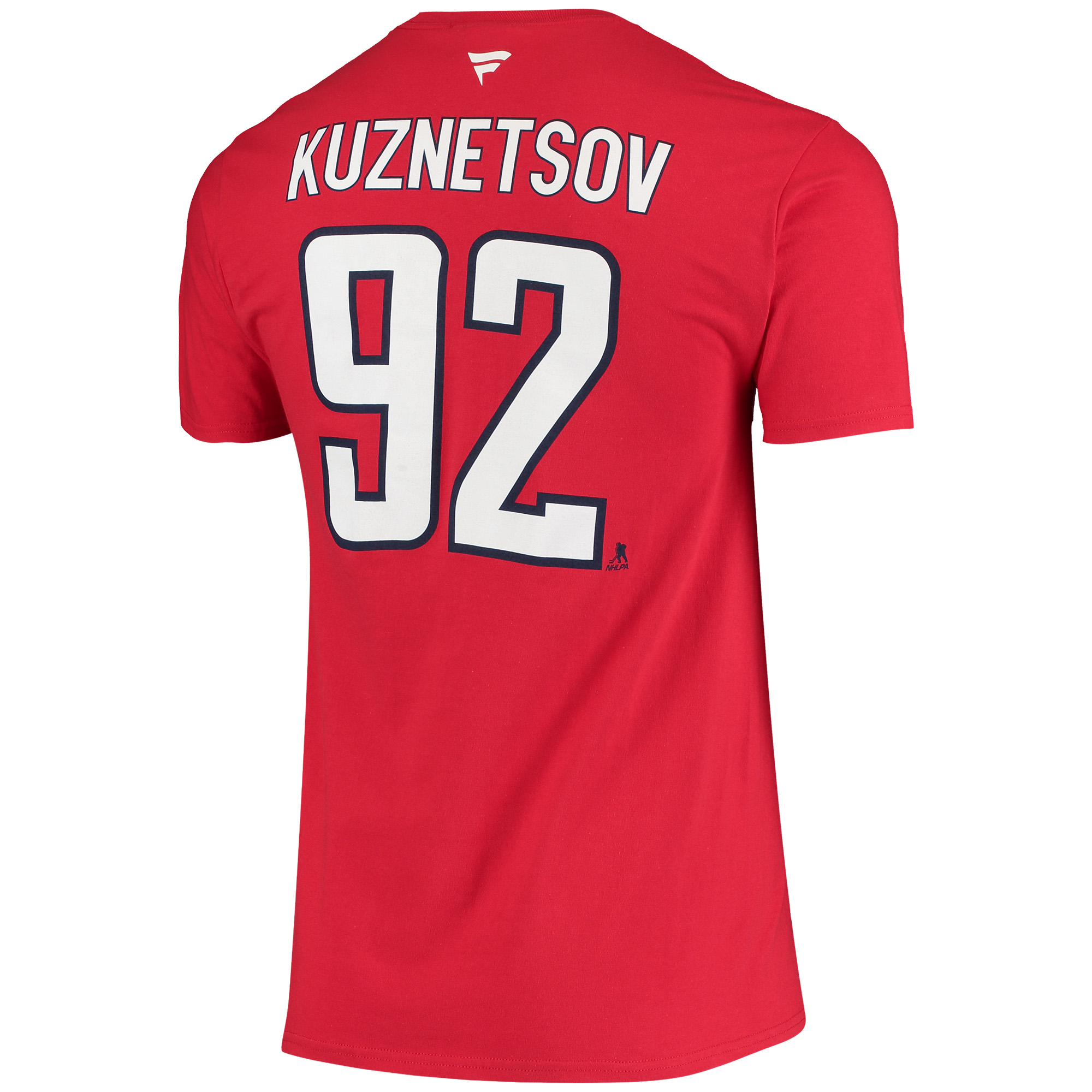 Men's Evgeny Kuznetsov Red Washington Capitals Name & Number T-Shirt - Image 4
