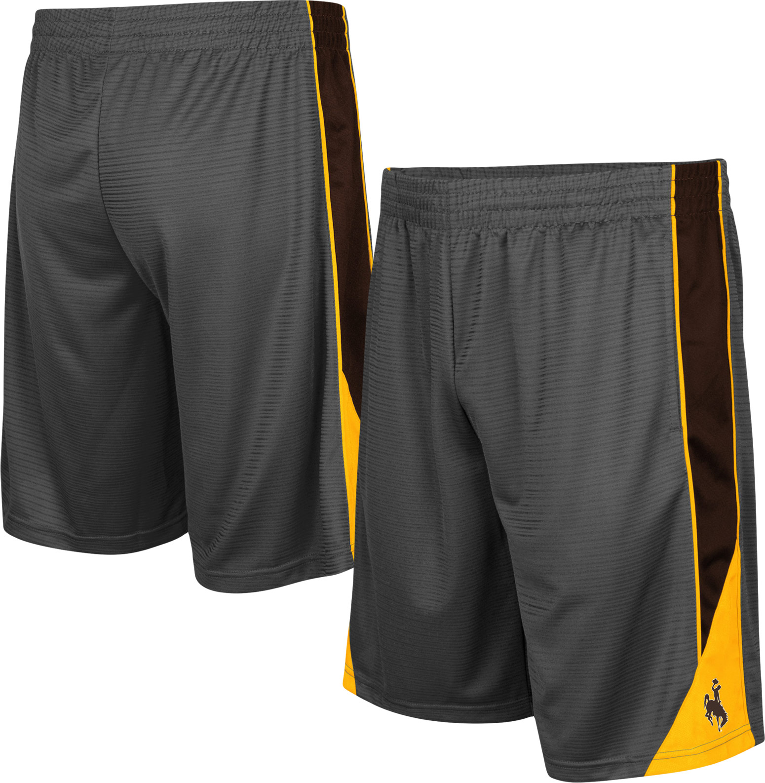 Men's Colosseum Charcoal Wyoming Cowboys Turnover Shorts - Image 5