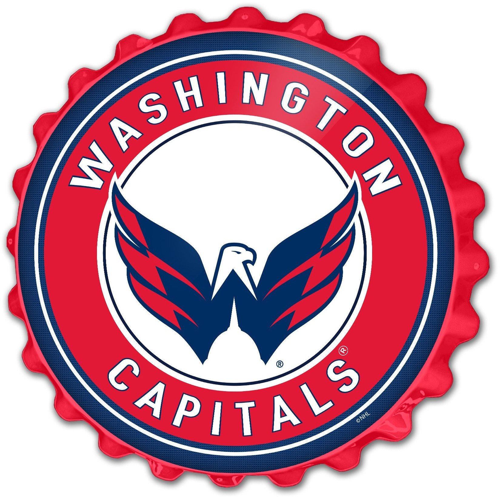 Washington Capitals 19'' x 19'' Bottle Cap Wall Sign