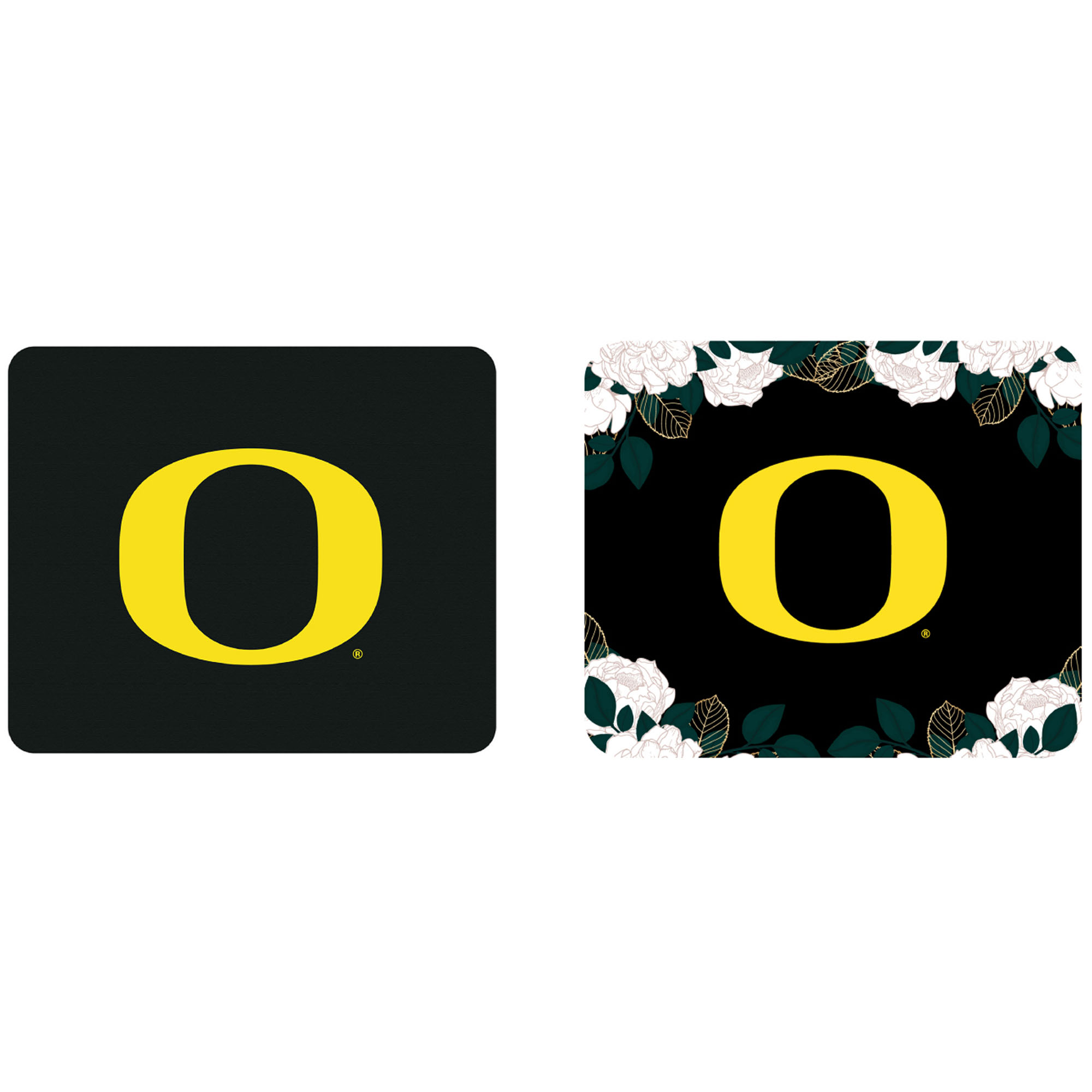 Oregon Ducks Floral Mousepad 2-Pack