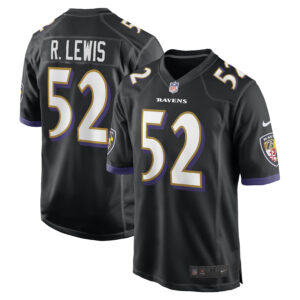 Men's Nike Ray Lewis Black Baltimore Ravens Retired Player Jersey