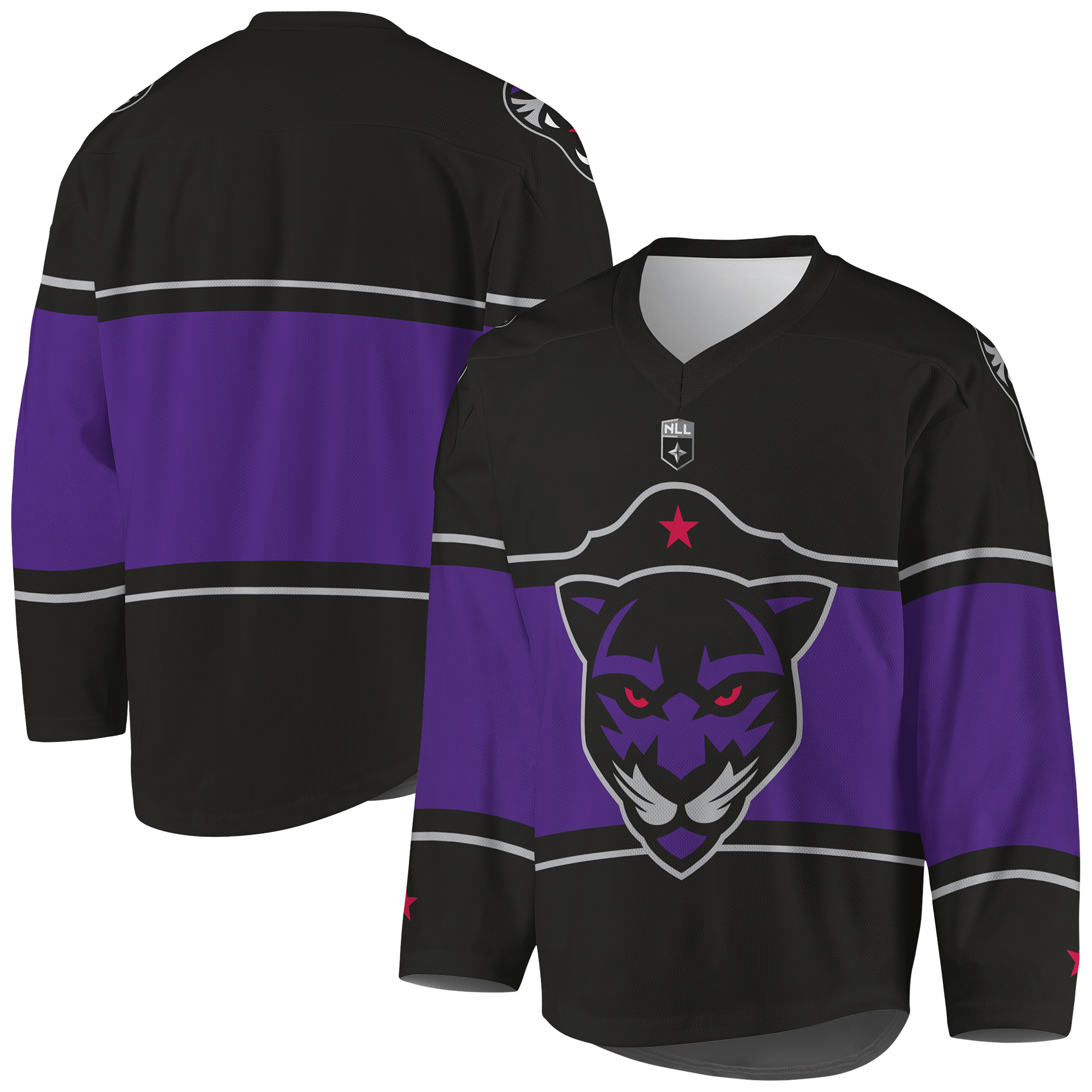 Youth Black/Purple Panther City Lacrosse Club Replica Jersey
