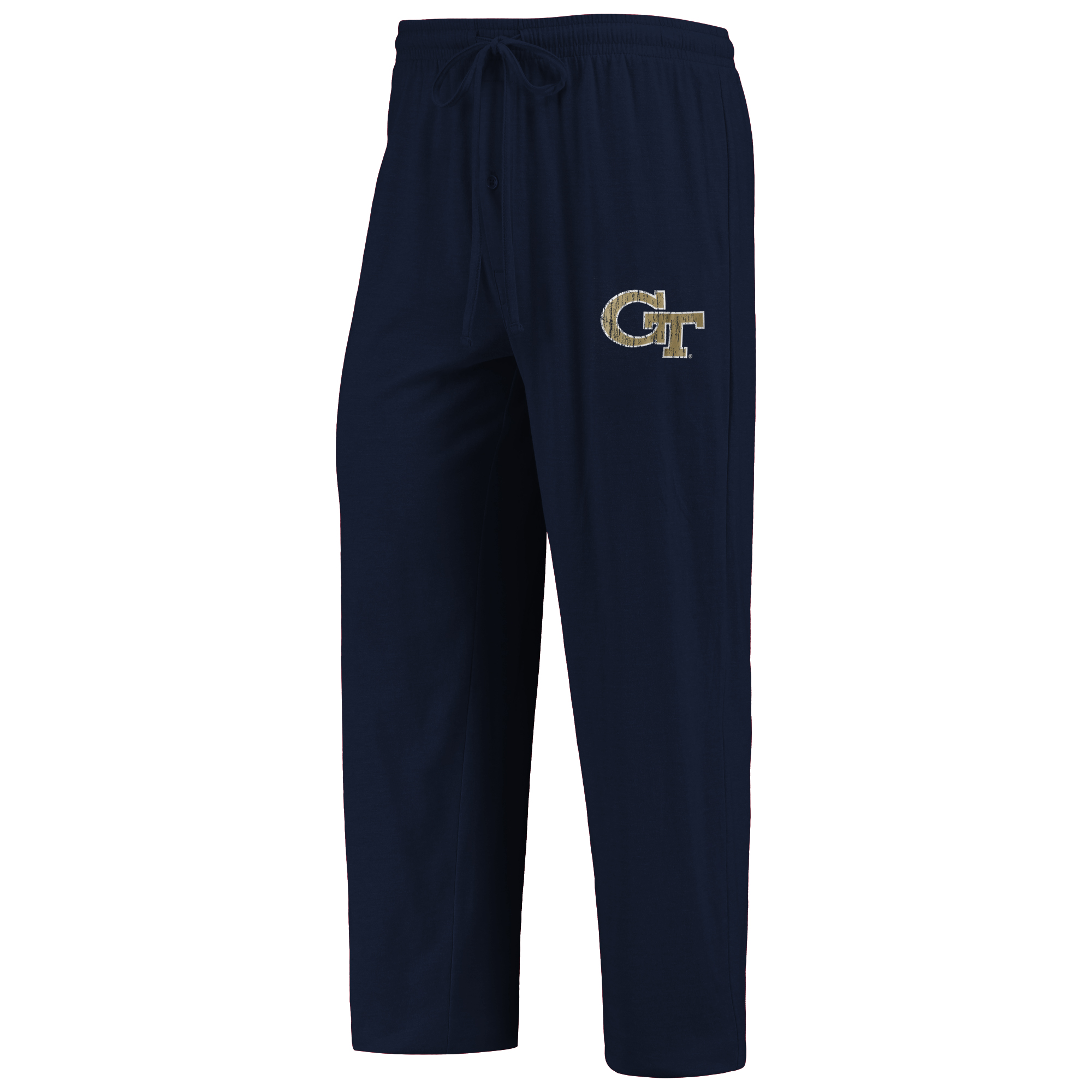 Men's Concepts Sport Navy/Heathered Charcoal Georgia Tech Yellow Jackets Meter Long Sleeve T-Shirt & Pants Sleep Set - Image 5