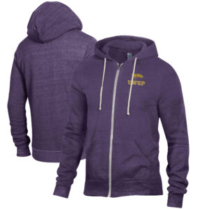 Men's Alternative Apparel Heathered Purple Wisconsin-Stevens Point Pointers Rocky Full-Zip Hoodie