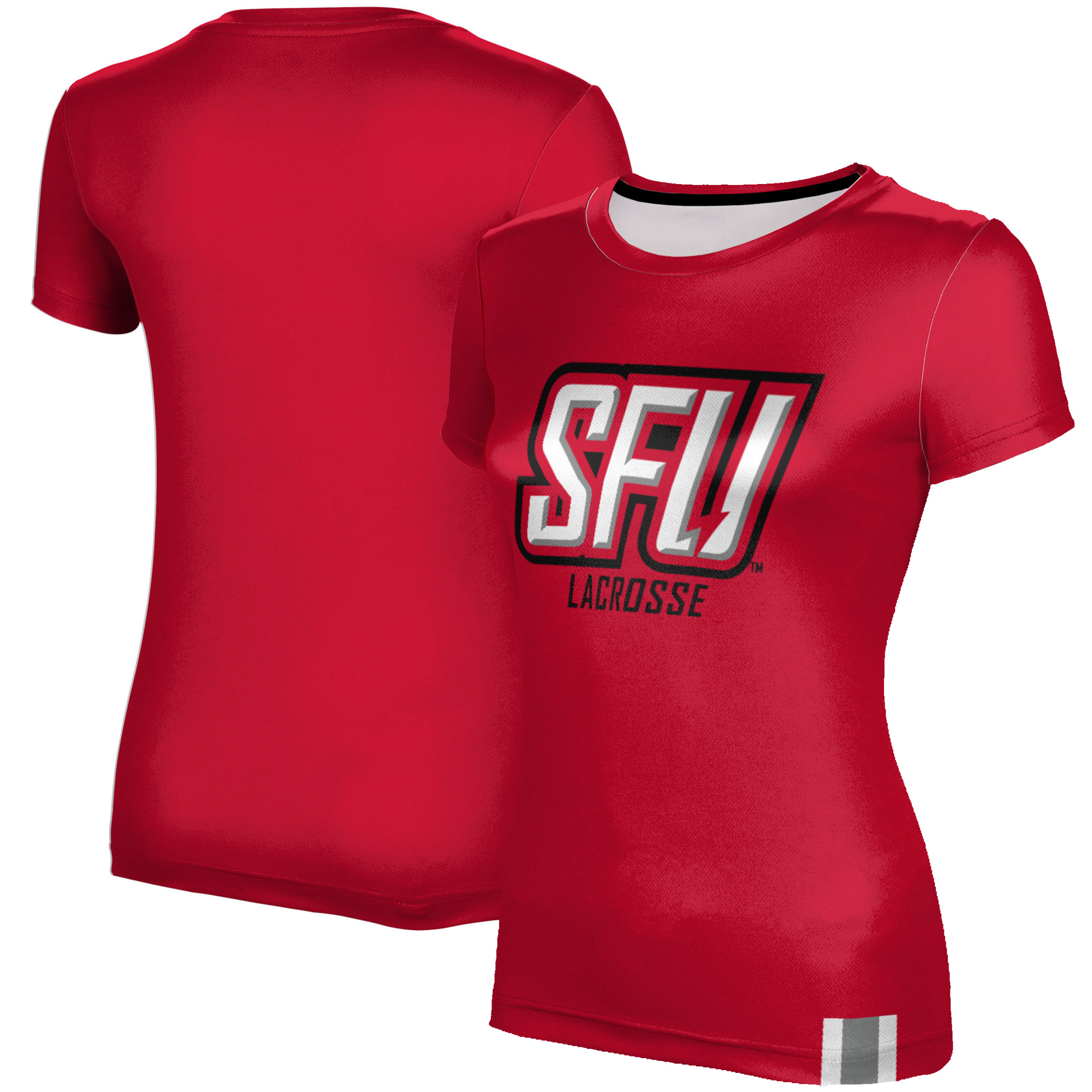 Women's Red Saint Francis Red Flash Lacrosse T-Shirt