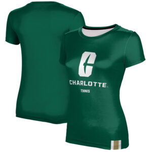 Women's Green Charlotte 49ers Tennis T-Shirt