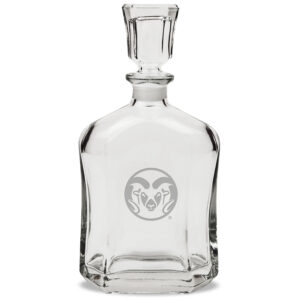 Colorado State Rams 23.75oz. Crystal Whiskey Decanter