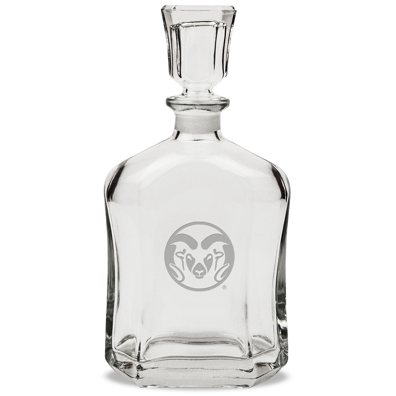 Colorado State Rams 23.75oz. Crystal Whiskey Decanter