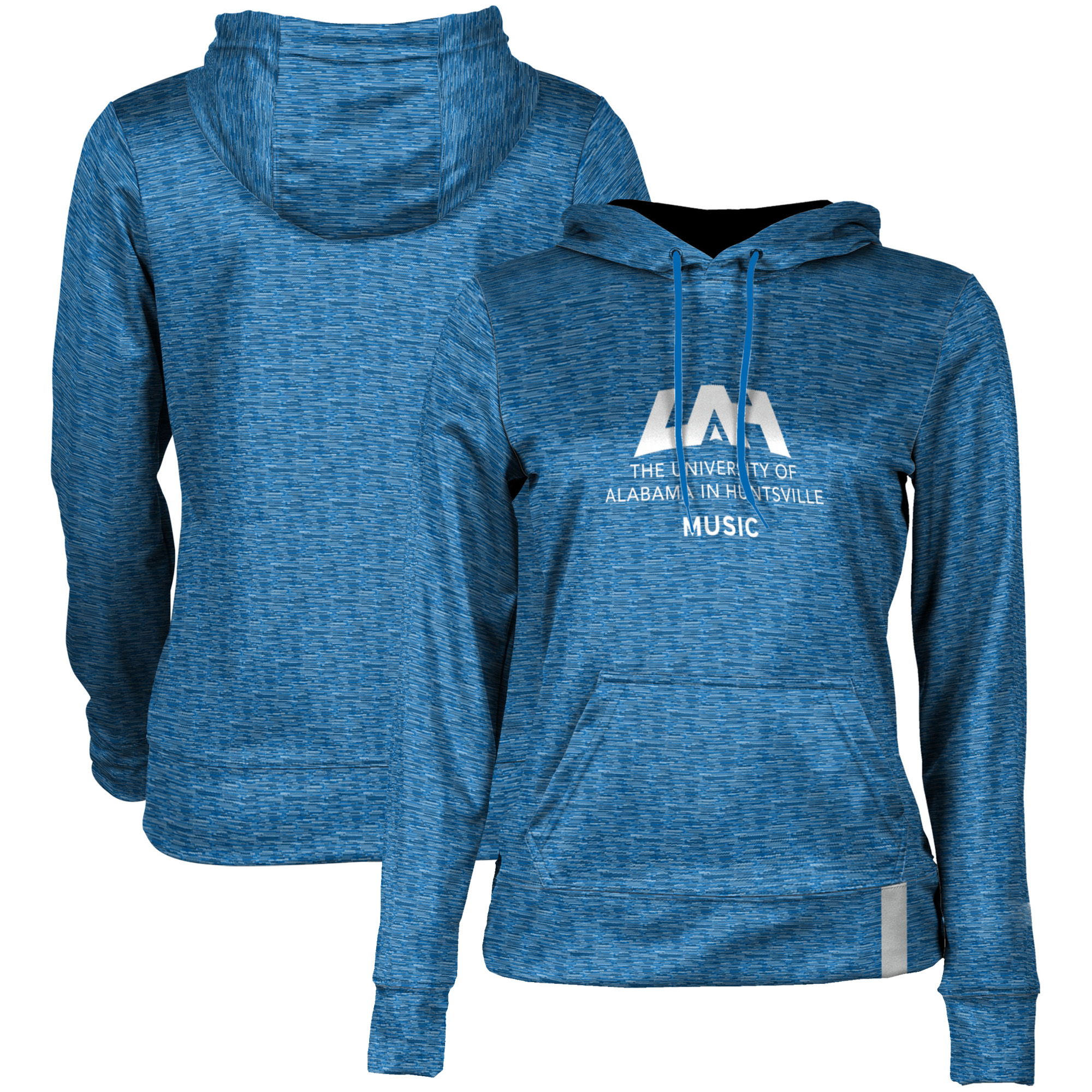 Women's Blue UAH Chargers Music Pullover Hoodie
