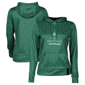 Women's Green Mount Olive Trojans Psychology Pullover Hoodie