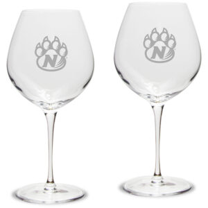Northwest Missouri State Bearcats 22oz. 2-Piece Luigi Bormioli Titanium Robusto Wine Glass Set