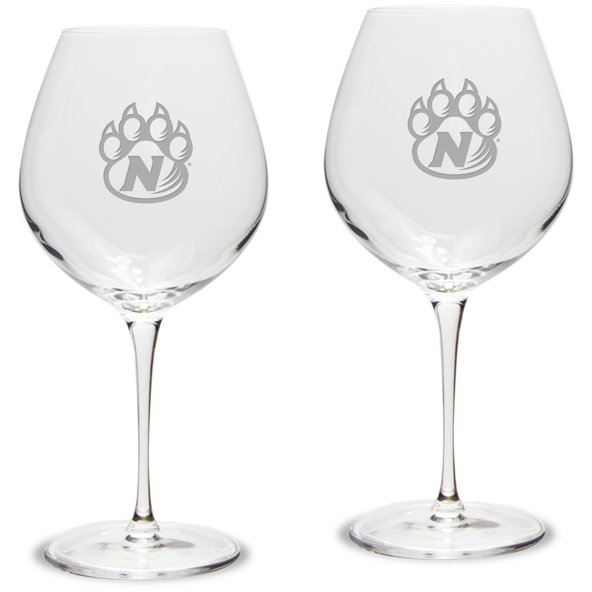 Northwest Missouri State Bearcats 22oz. 2-Piece Luigi Bormioli Titanium Robusto Wine Glass Set