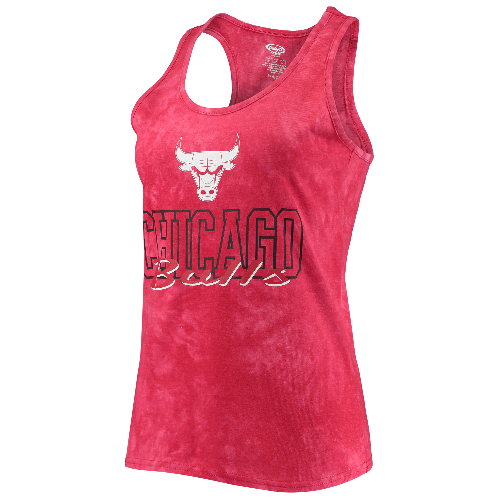Women's Concepts Sport Red Chicago Bulls Billboard Racerback Tank Top & Shorts Sleep Set - Image 3