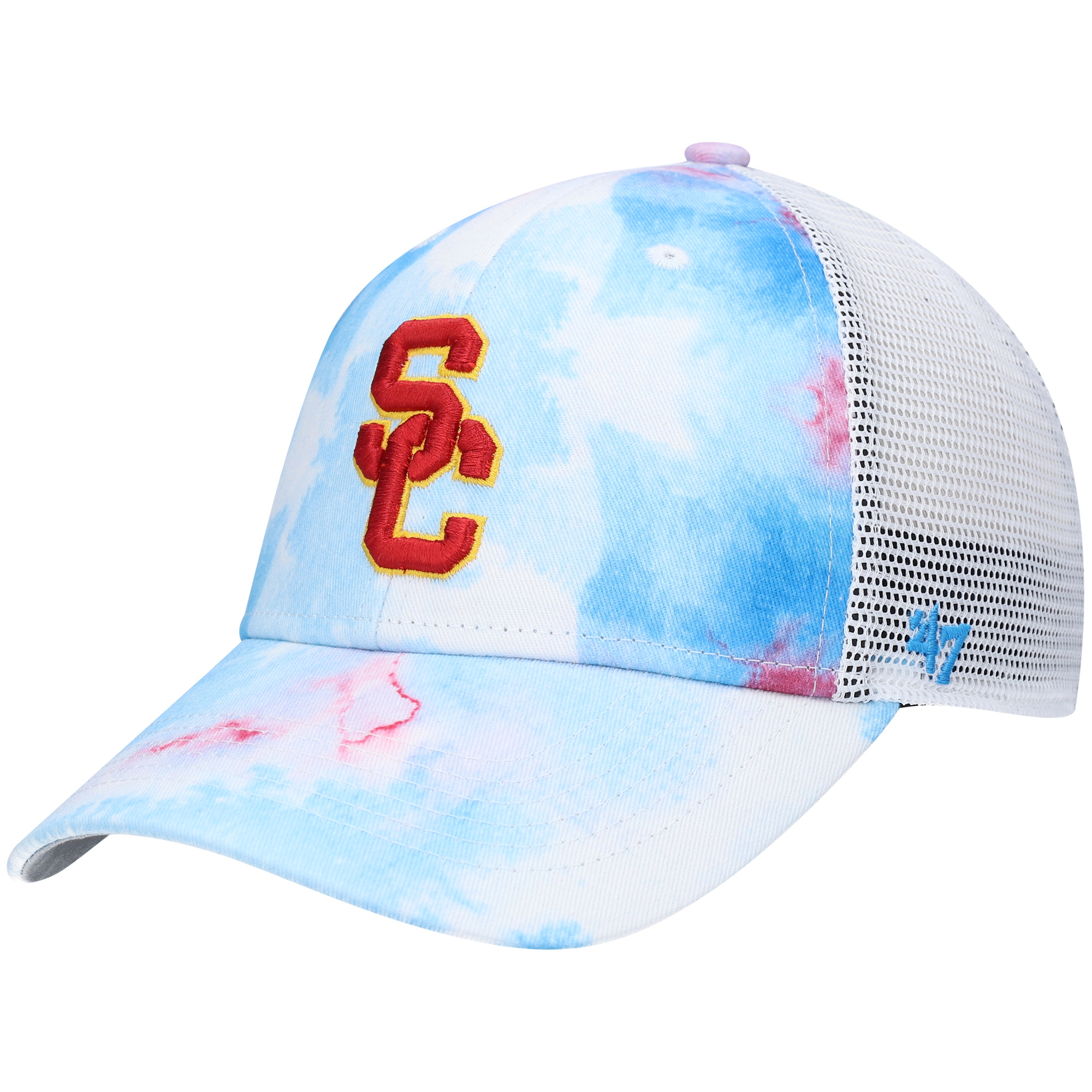 Women's '47 White USC Trojans Casey MVP Trucker Snapback Hat - Image 6