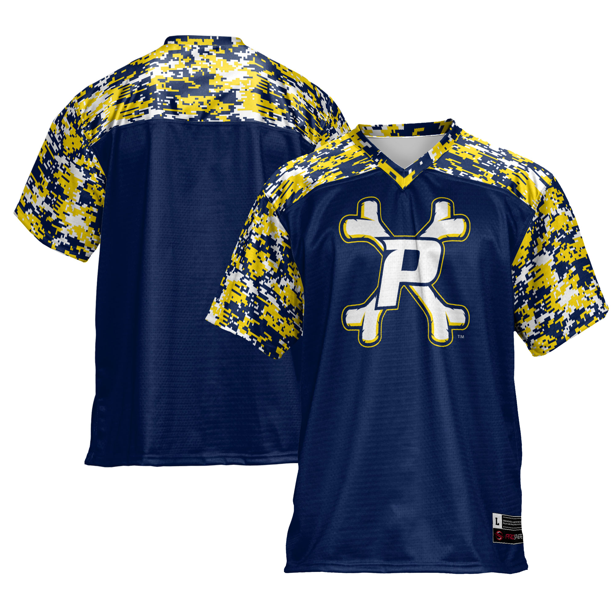 Men's GameDay Greats Blue Pace University Setters Football Jersey - Image 8