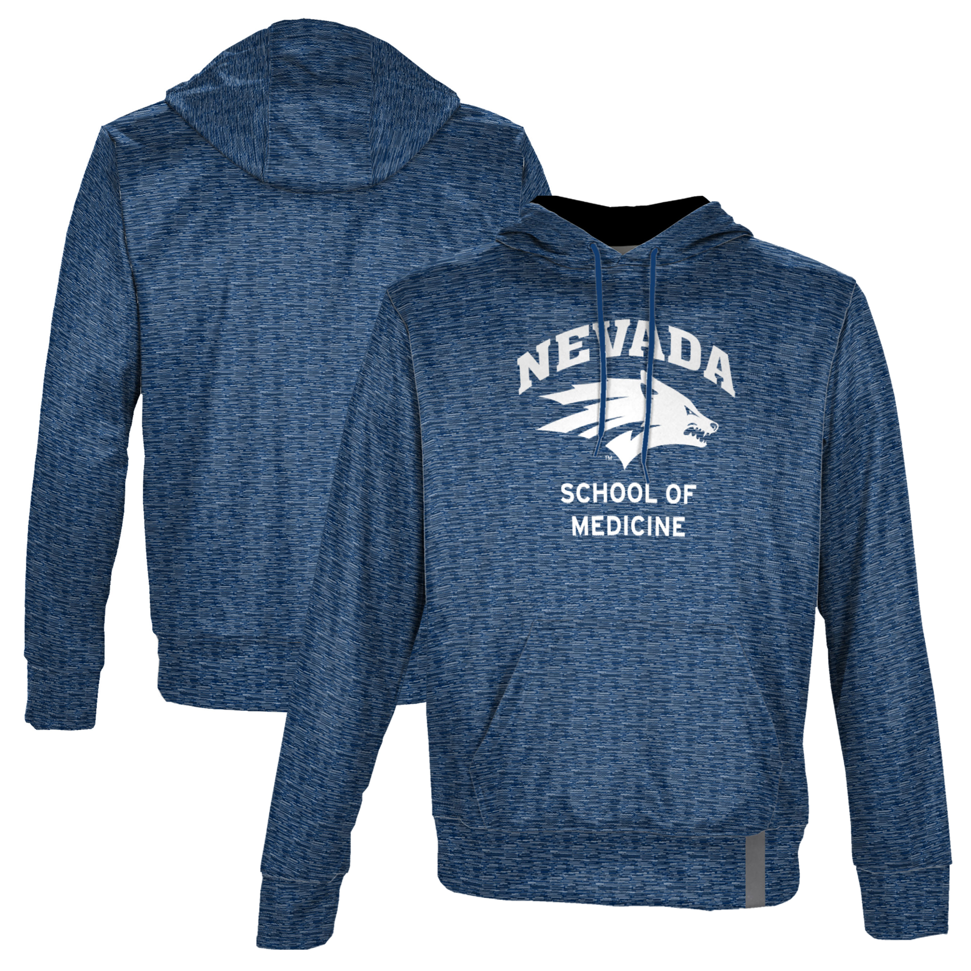 Men's ProSphere Navy Nevada Wolf Pack Medicine Name Drop Pullover Hoodie