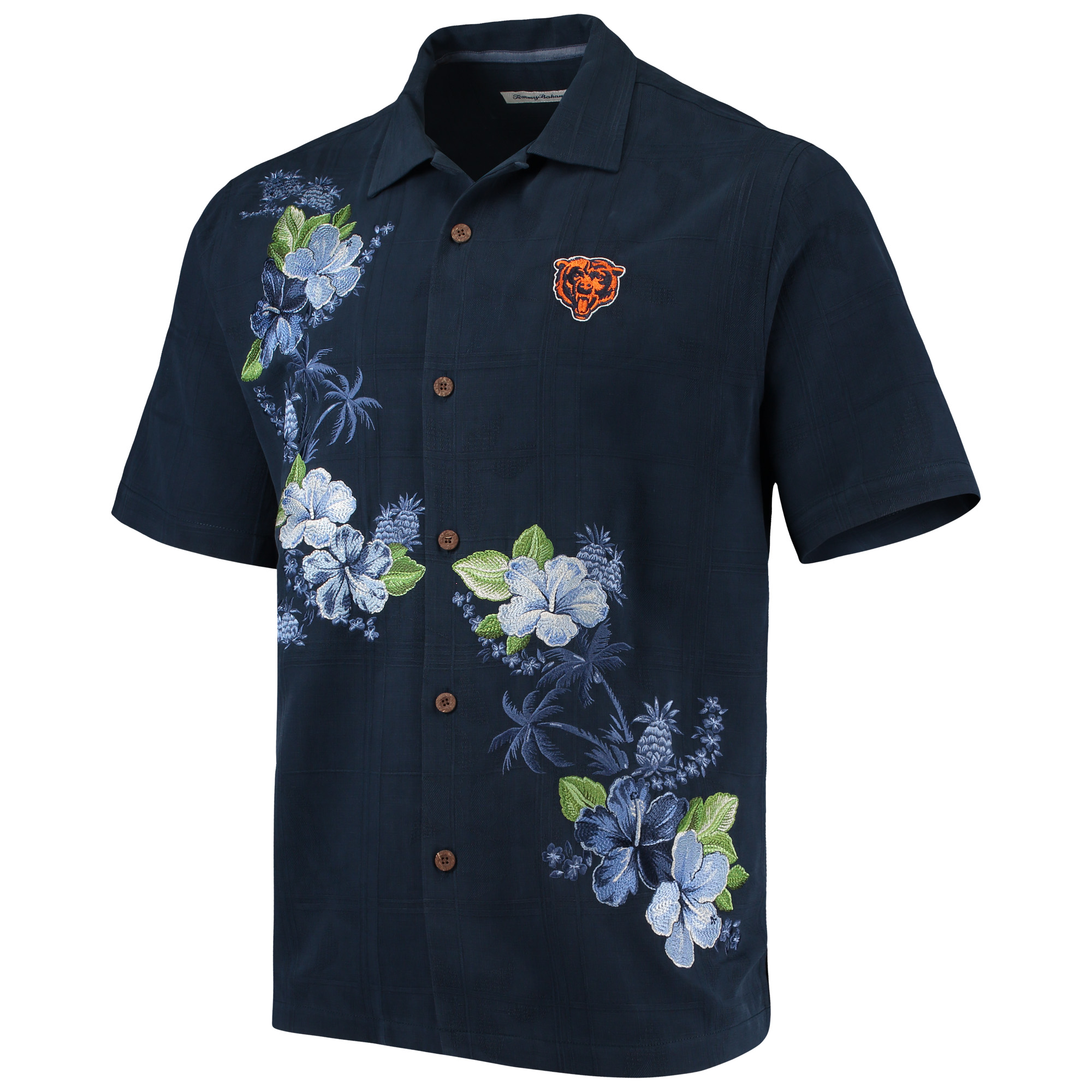 Men's Tommy Bahama Navy Chicago Bears Azule Oasis Button-Up Shirt - Image 3