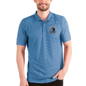 Men's Antigua Blue/White Dallas Mavericks Esteem Polo