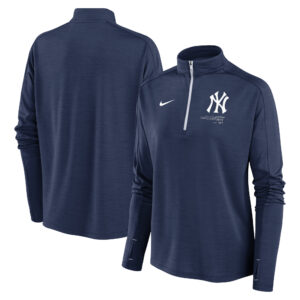 Women's Nike Navy New York Yankees Pacer Quarter-Zip Top